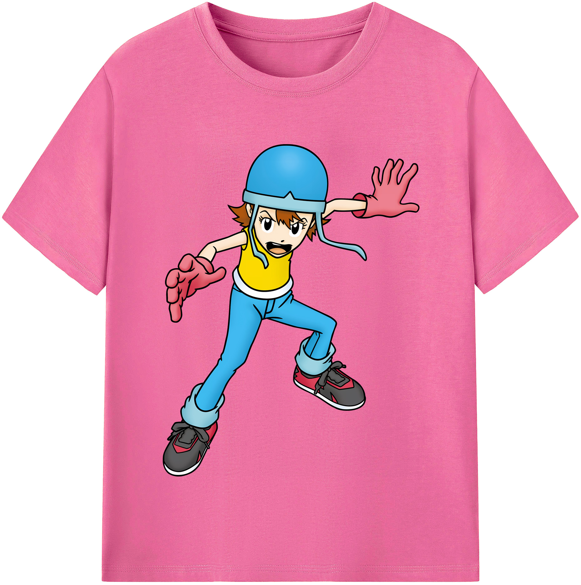 （画像用） Digimon デジタルモンスター/デジモン レディースカジュアルプリントTシャツ（綿100％）